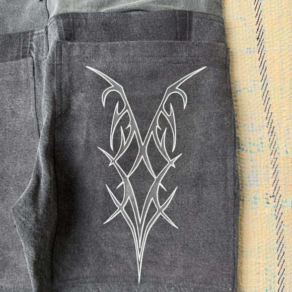 Reworked custom wide leg denim size 36 x 31 - Picture 3 of 6